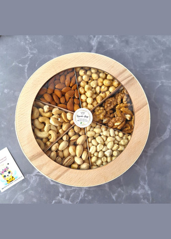 Подарочный набор орехов в шпоновой коробочке 700г. Царство Меду (324627823)