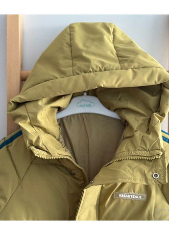 Комбинированная демисезонная куртка удлиненная еврозима с капюшоном 10920 No Brand