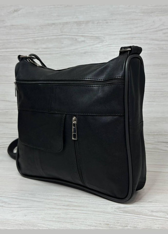 Сумка жіноча чорна натуральна шкіра 107021/1 No Brand (322763727)