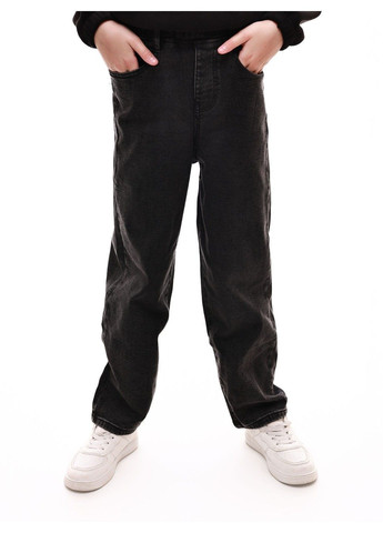 Темно-серые демисезонные джинсы для девочки подростка RELUCKY