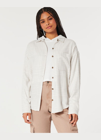 Молочная рубашка Hollister