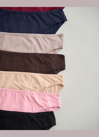 Набор женских базовых трусиков неделька - 7 шт. Nicoletta (303617383)