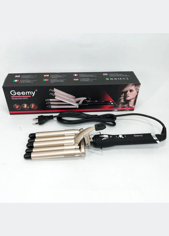 Плойка пять волн GM-2933, стайлер для завивки, стайлер для укладки, плойка для завивки Gemei (364664888)
