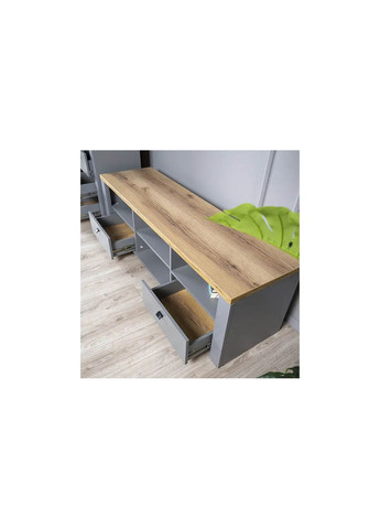 Тумба ТВ 2ш Латур 1650мм/делано светлый LAGOM (356683858)