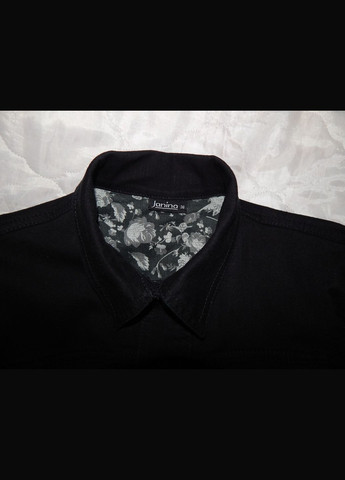 Чорна демісезонна куртка джинсова жіноча janina, ukr 46-48, eur 36 041dg (в зазначеному розмірі, тільки 1 шт.) No Brand