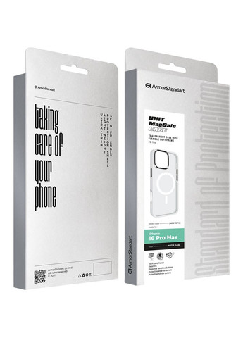 Чохол Unit MagSafe для Apple iPhone 16 Pro Max Matte Clear (ARM78716) ArmorStandart (323089194)