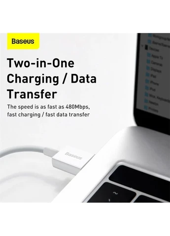 Кабель Superior Series Fast Charging Data Cable USB to iP 2.4A 0.25m White Baseus (388967599)
