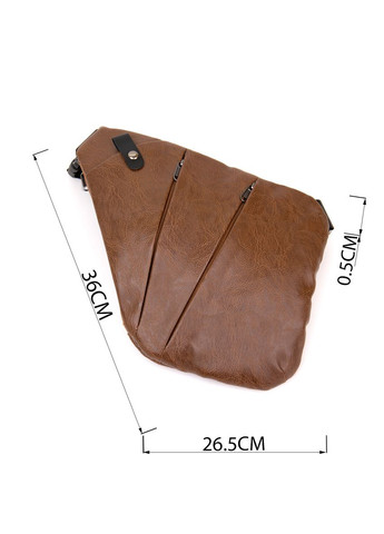 Сумка слинг кожзам Vintage для документов через плечо светло-коричневая (sku_20567) No Brand (328922302)