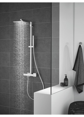 Душевая система с термостатом для душа Euphoria Cube System (26087000) Grohe (369933617)