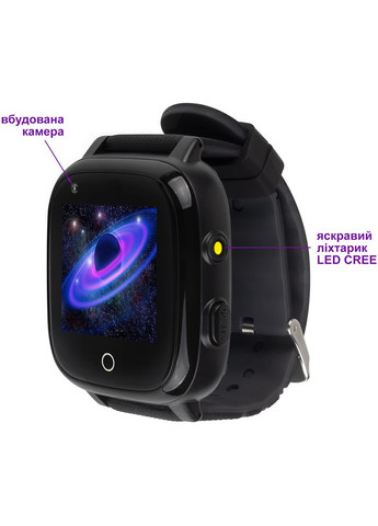 Смарт-годинник GO005 4G WIFI Thermometer Black Amigo (315862494)