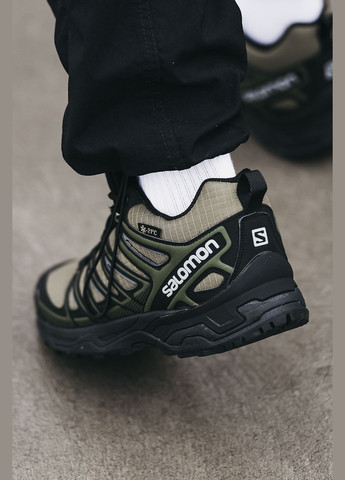 Оливковые (хаки) зимние кроссовки зимние мужские salomon speed cross pro winter khaki fur | саломон спид кросс про хаки с мехом No Brand