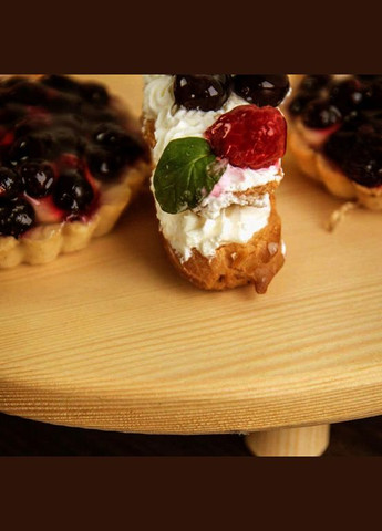 Подставка для десертов из дерева Пралине ваниль (КИП-002402) No Brand (327848199)