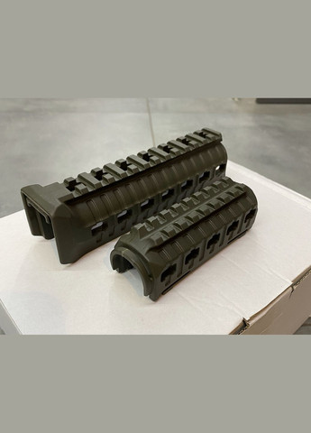 Струйка на АК 47/74 TACTICAL (DLG-099-green) полимерная, цвет Олива, 2 планки picatinny с креплением M-LOK DLG Tactical (362602385)