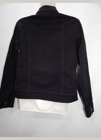 Чорна демісезонна куртка джинсова жіноча janina, ukr 46-48, eur 36 041dg (в зазначеному розмірі, тільки 1 шт.) No Brand