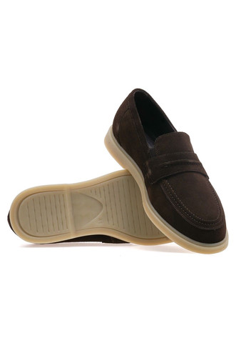 Коричневые лоферы мужские 417-3/brown well Ikos
