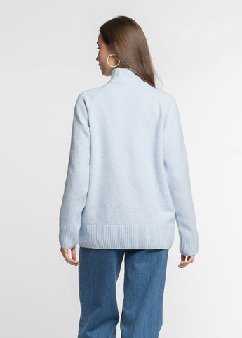 Блакитний зимовий светр жіночий блакитний Arber T-neck WD4 WTR-226