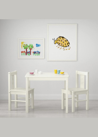 Дитячий стіл ІКЕА KRITTER 59х50 см білий (40153859) IKEA (267903081)