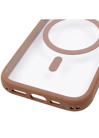 Чехол накладка GETMAN Moon Clear с MagSafe для Apple iPhone 12 TPU+PC коричневый No Brand (402066900)