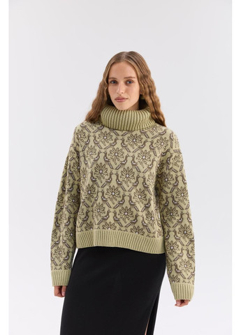 Оливковый демисезонный свитер "марианна" MEREZHKA