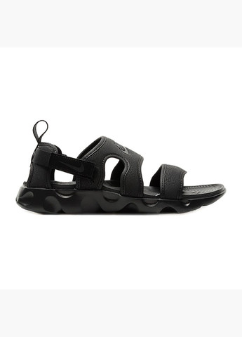 Черные тапочки женские wmns owaysis sandal black ck9283-001 Nike