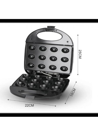 Електроорешниця RAF R.246 52789 750 Вт, Вафельниця з антипригарним покриттям, Чорний No Brand (322053490)