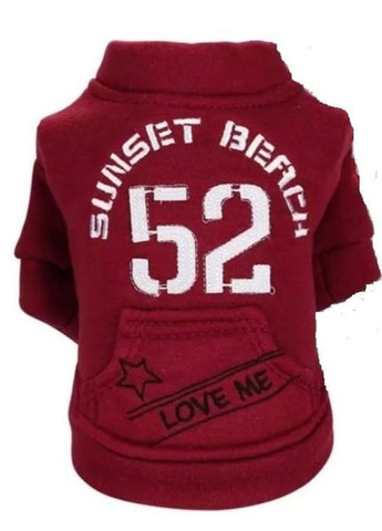 Костюм ТОЛСТОВКА с номером (размер S) бордовая No Brand (368710746)