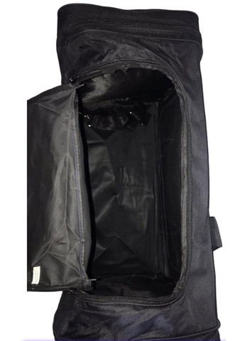 Дорожная сумка большая 70 л с длинным ремнем через плече и регулировкой размера 813-2 черная Sports (364485219)