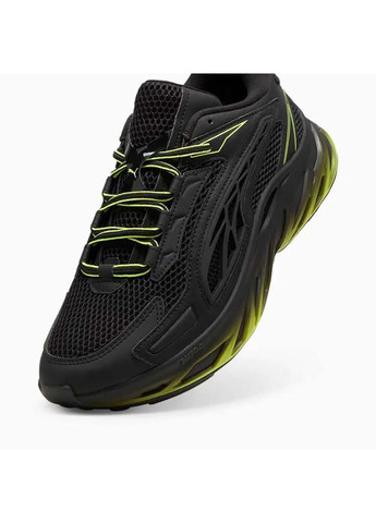 Черные демисезонные мужские кроссовки exotek nitro racing line черный Puma