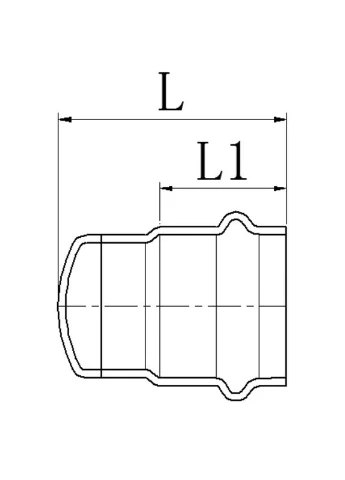 Заглушка KQ.P35 Press-Inox AISI 304 35 (KR6450) KOER (397892178)