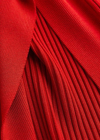 Красная кэжуал однотонная юбка H&M