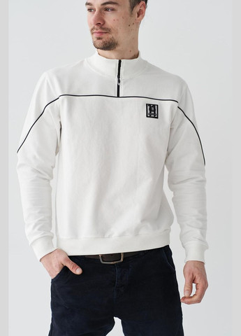 Белый свитшот мужской м17 темная оливка UMON (329440254)