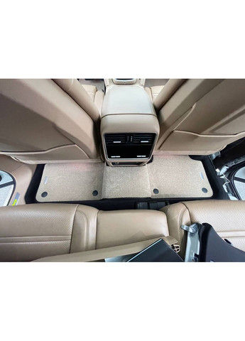 Ворсовые премиум коврики в салон для Porsche (2017-) Ворс ЛЮКС, Бежевый Люкс Cayenne (366973103)