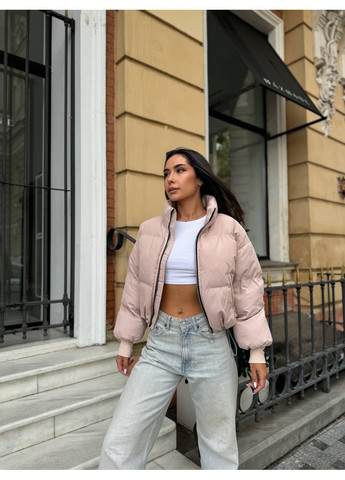 Бежевый зимний Пуховик No Brand