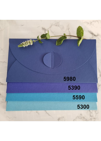 Подарочный конверт 110х220 мм из цветного дизайнерского картона. No Brand (365726377)