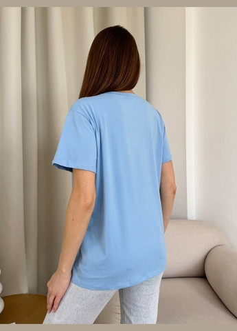 Голубая летняя футболки Magnet WN20-620