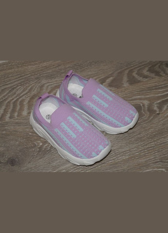 Сиреневые демисезонные кроссовки текстильные для девочки сиреневые М.Мичи