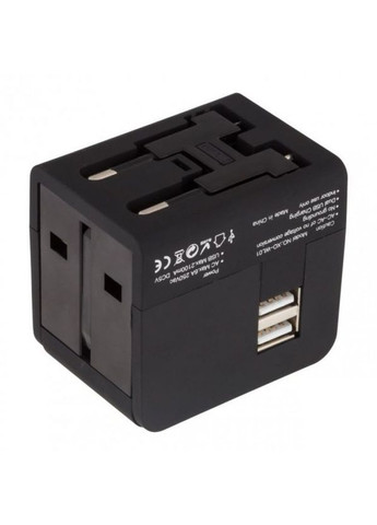 Сетевой адаптер (переходник) WL01 UK, EU, US black XO (322706418)