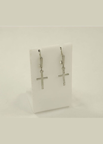 Серьги крестики 8732 Maxi Silver (337133610)