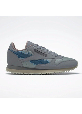 Серые демисезонные jurassic world classic leather ripple grey Reebok HQ6253