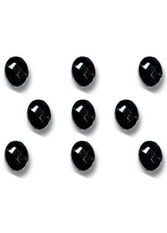 Камені на клейовій основі Овал чорні 15х10мм/20шт FROM FACTORY IUZ (339104903)