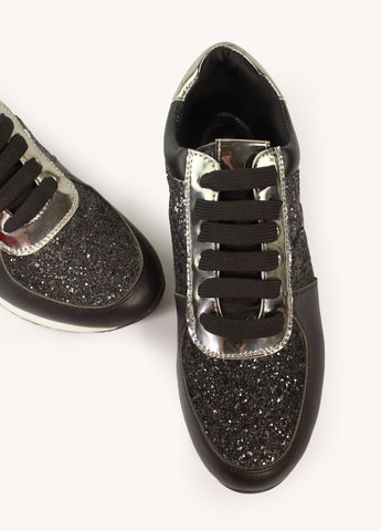 Черные легкие кожаные кроссовки It-Girl