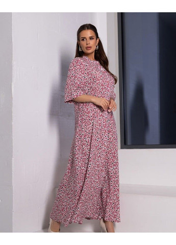 Рожева повсякденний сукні 14657 темно-рожевий ISSA PLUS