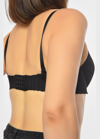 Чорний бюстгальтер жіночий чорного кольору чашка в Let's Shop бавовна