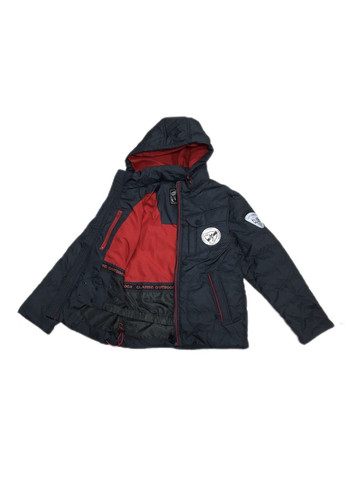 Синяя демисезонная куртка хлоп. 13-3115 diwa Модняшки