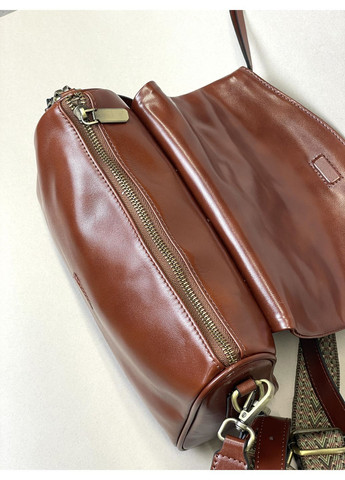 Шкіряна жіноча сумка кросбоді • Натуральна шкіра • Стильна сумка через плече з ремінцем Genuine Leather Кросбоді (362218301)