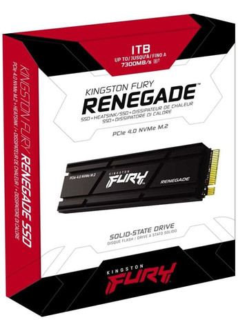 Накопичувач SSD M.2 1TB PCIe 4.0 Fury Renegade + радіатор Kingston (314746161)