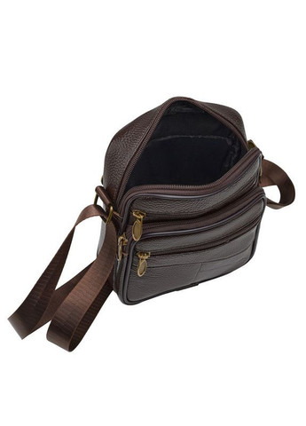 Барсетка чоловіча з натуральної шкіри маленька Qvant 028к - Коричнева Tiding Барсетка (366889854)