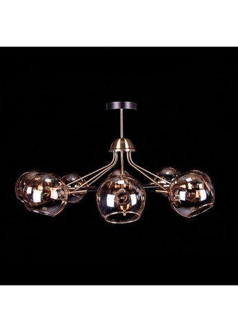 Люстра в стиле лофт на 8 лампочек N5038/8/AB+BK No Brand (352229983)