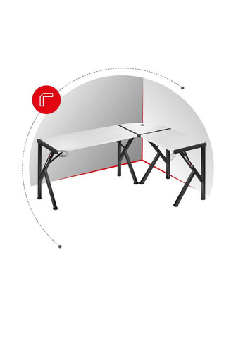 Комп'ютерний стіл Hero 6.3 White Huzaro (346533421)