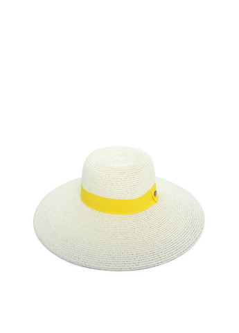 Шляпа с широкими полями женская бумага бежевая ELSA LuckyLOOK 376-473 (289478292)
